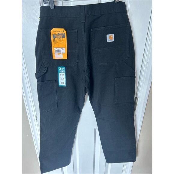 Carhartt 21' Double Knee Denim Pants Black Relaxed Fit Size 31x30 nwt - Picture 3 of 6